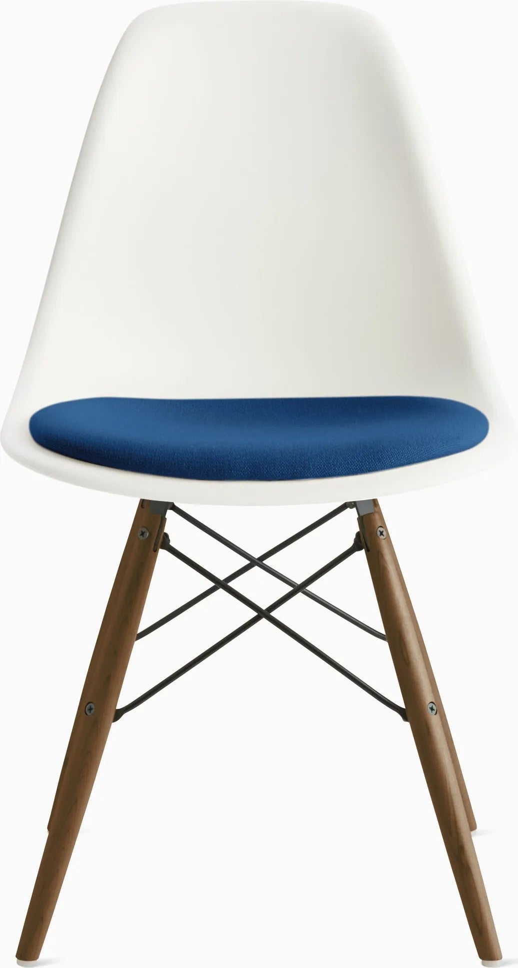 Eames Molded Plastic Side Chair with Seat Pad