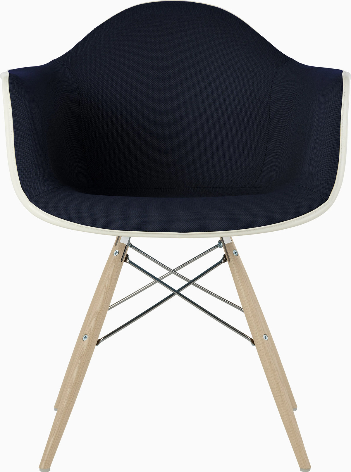Eames Upholstered Molded Plastic Armchair