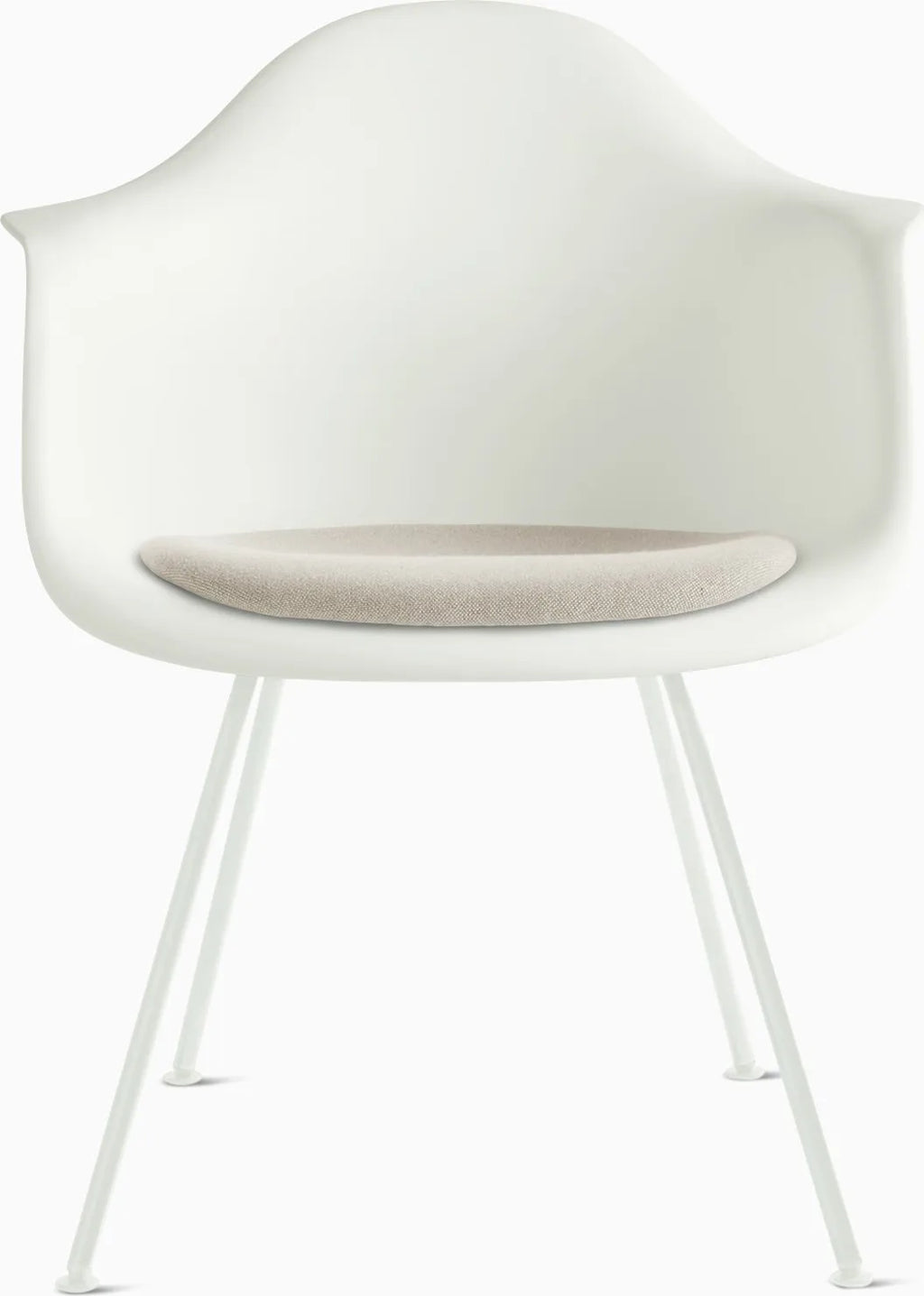 Eames Molded Plastic Armchair with Seat Pad
