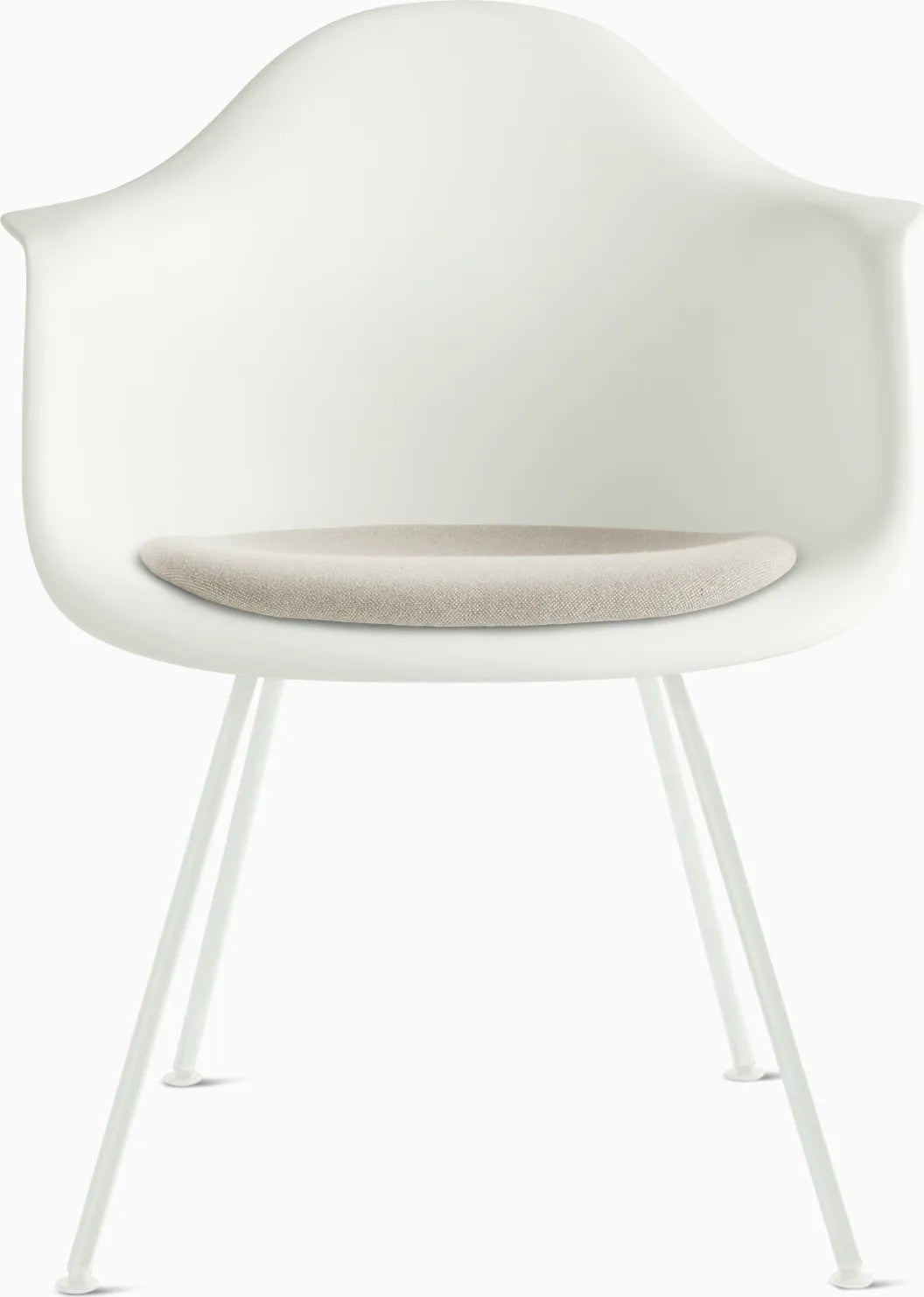 Eames Molded Plastic Armchair with Seat Pad