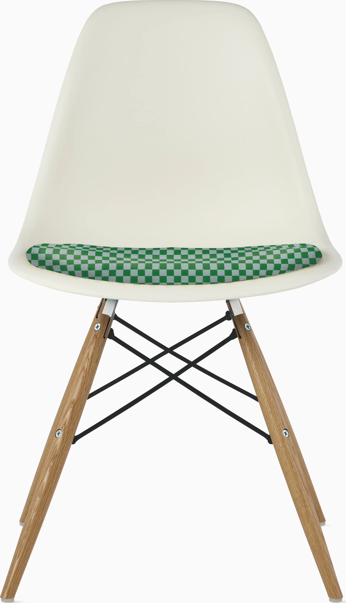 Eames Molded Plastic Side Chair with Seat Pad