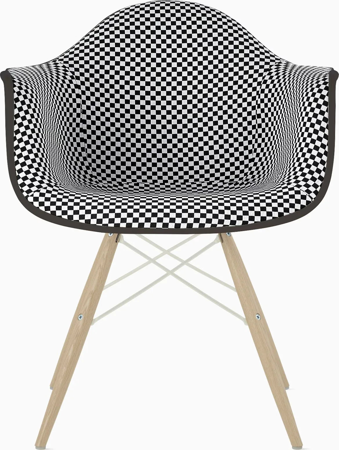 Eames Upholstered Molded Plastic Armchair