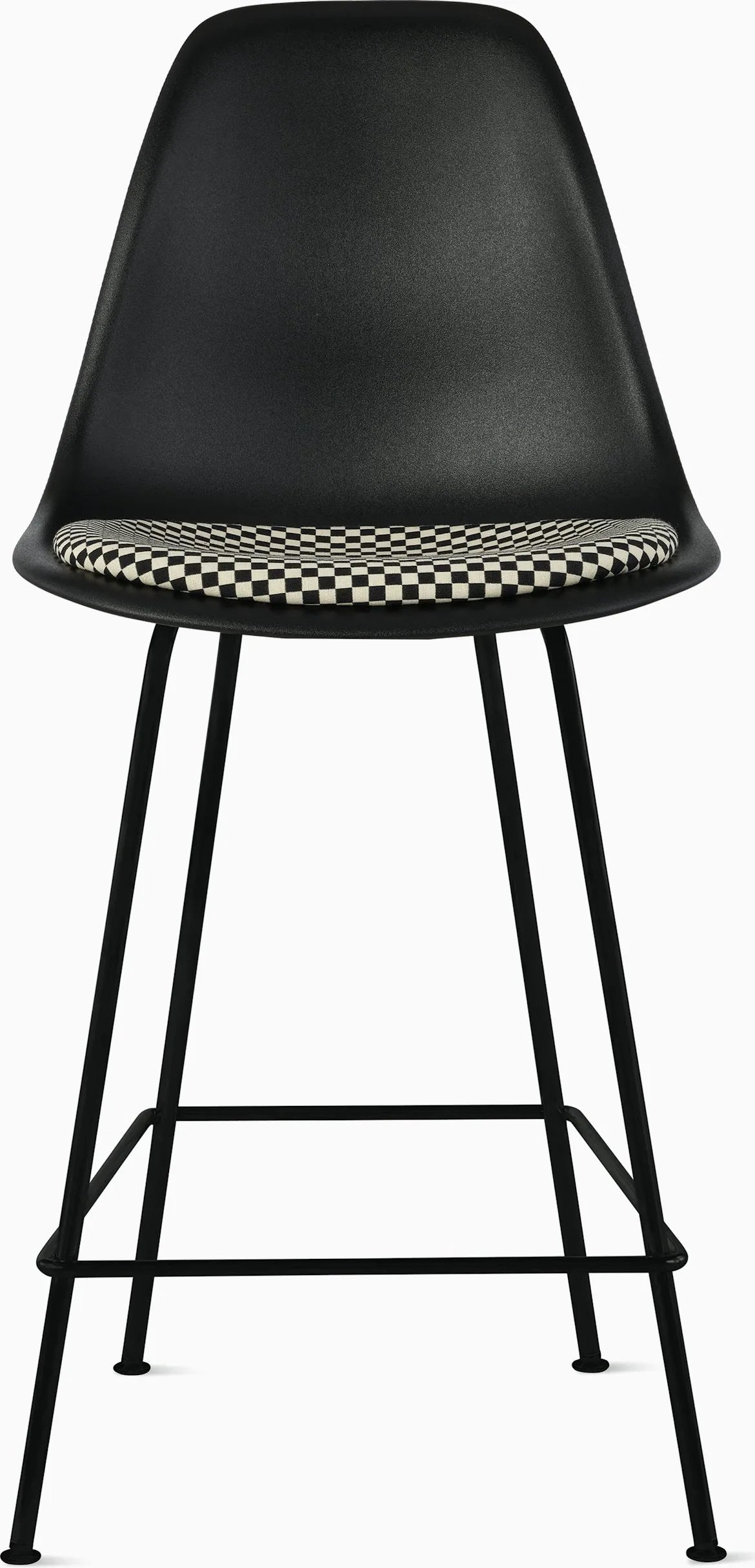 Eames Molded Plastic Stool with Seat Pad