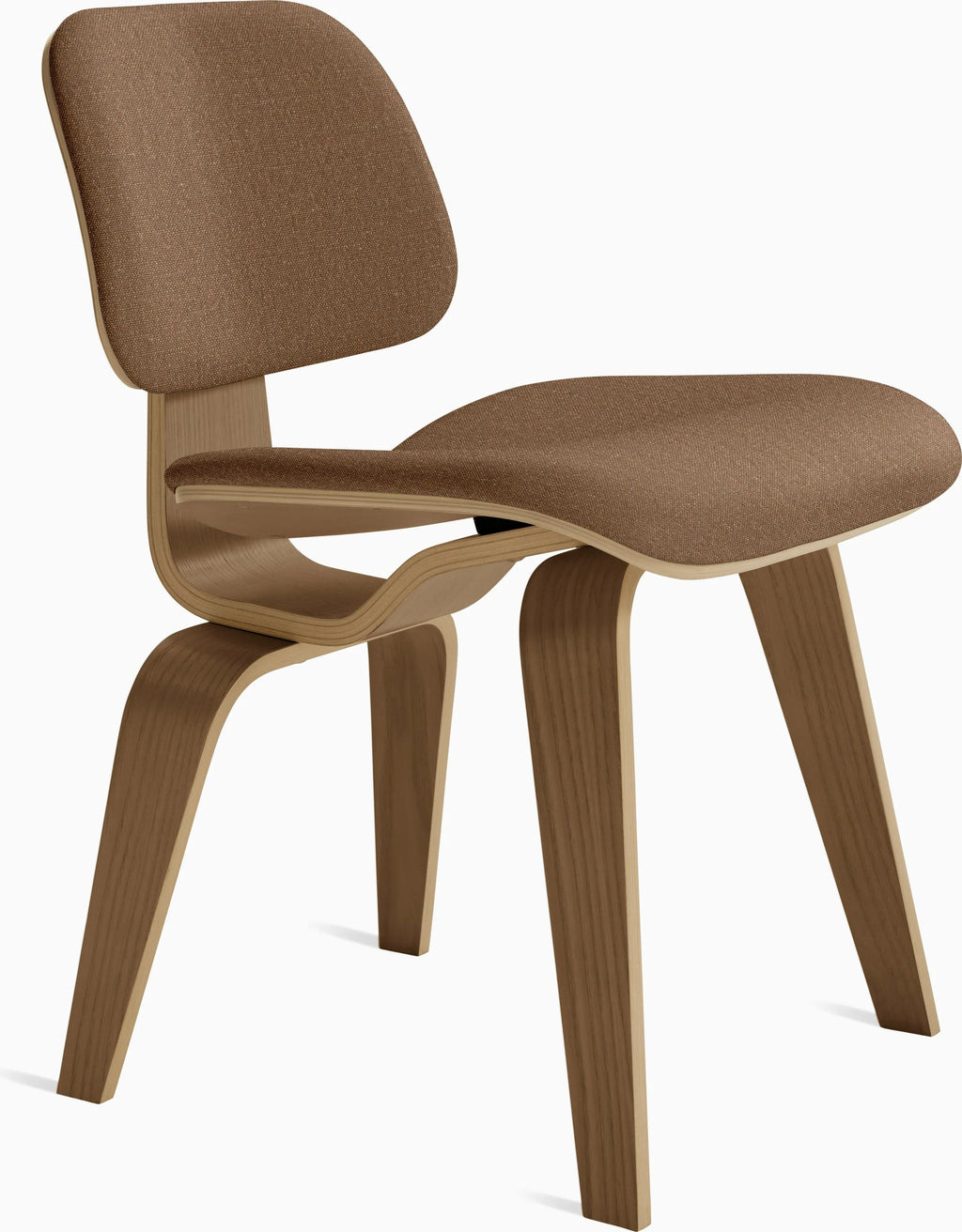 Eames Molded Plywood Dining Chair Wood Base (DCW), Upholstered
