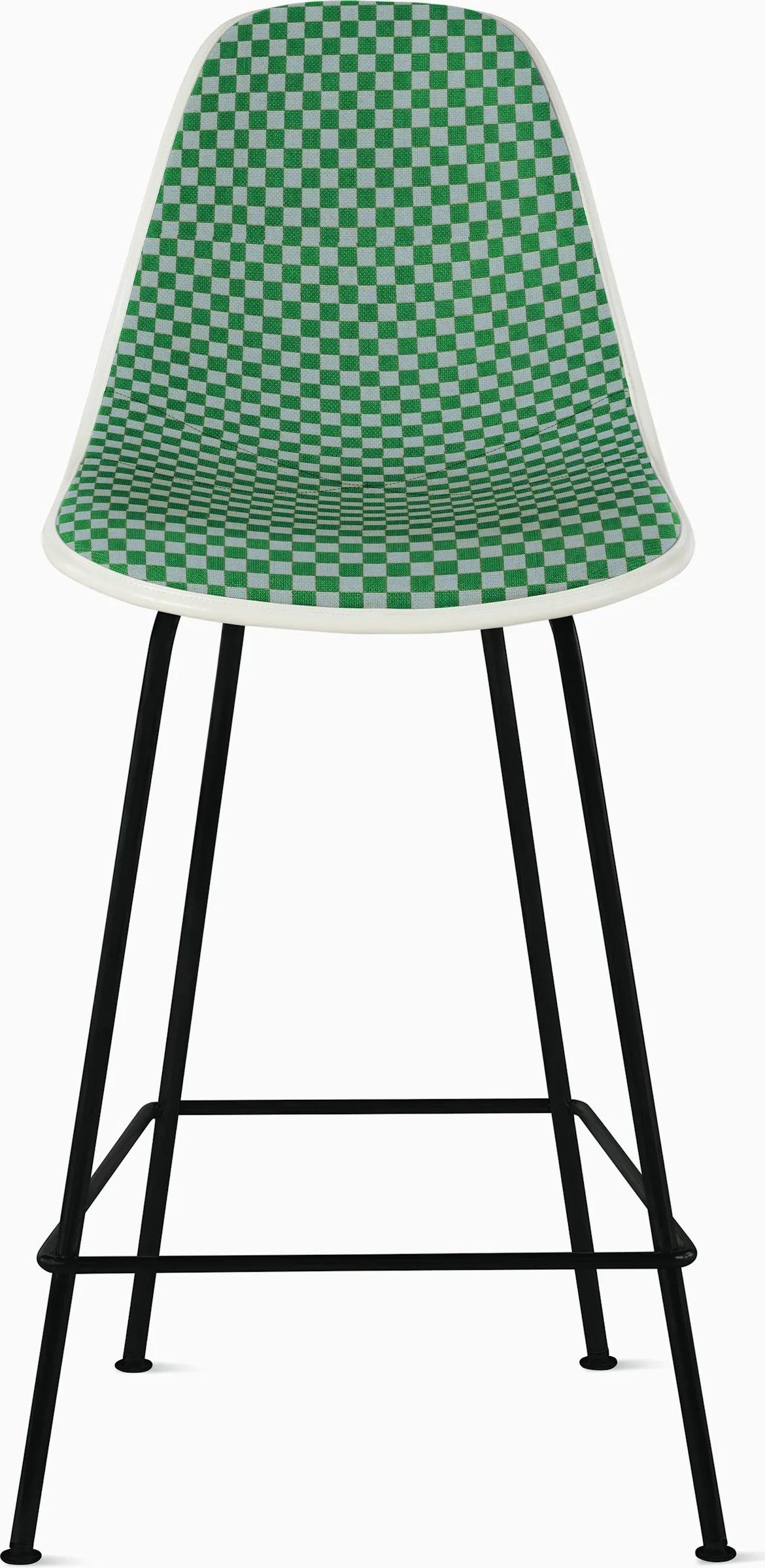 Eames Upholstered Molded Plastic Stool