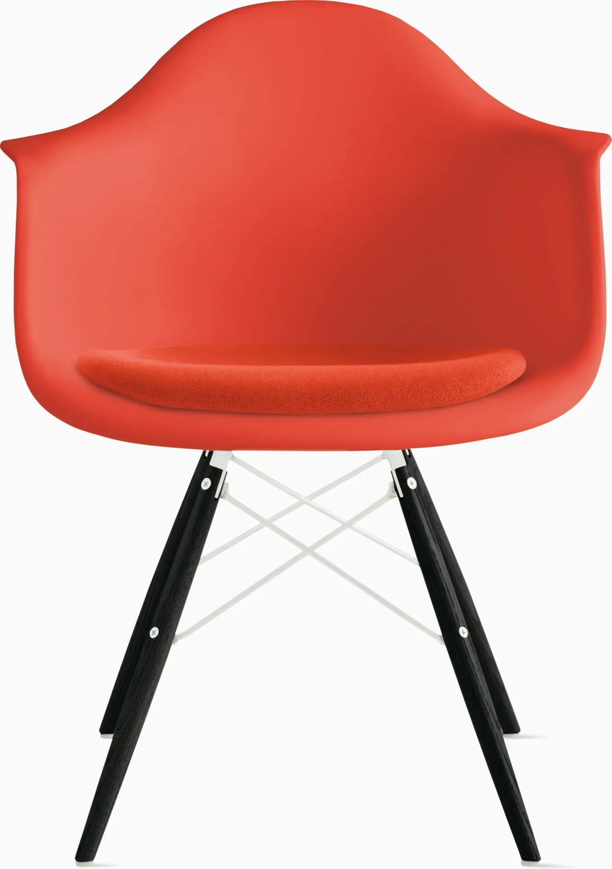 Eames Molded Plastic Armchair with Seat Pad