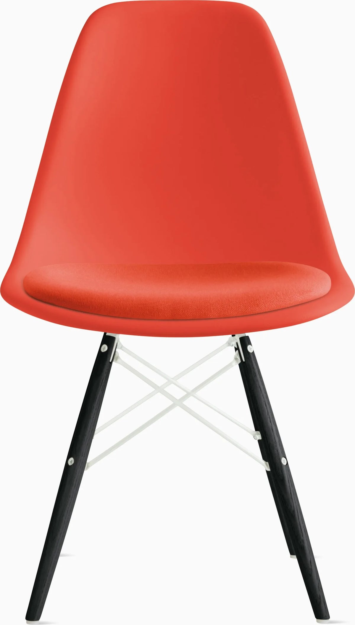 Eames Molded Plastic Side Chair with Seat Pad