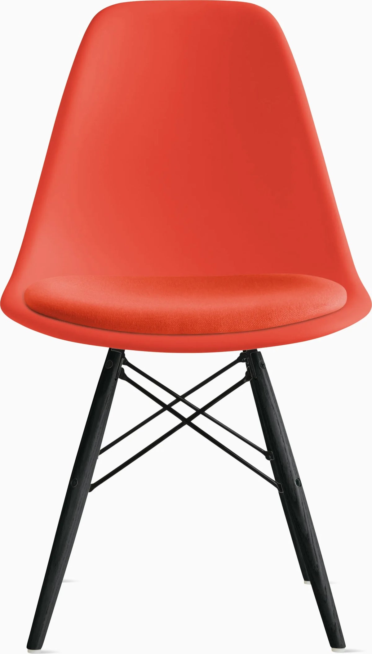 Eames Molded Plastic Side Chair with Seat Pad
