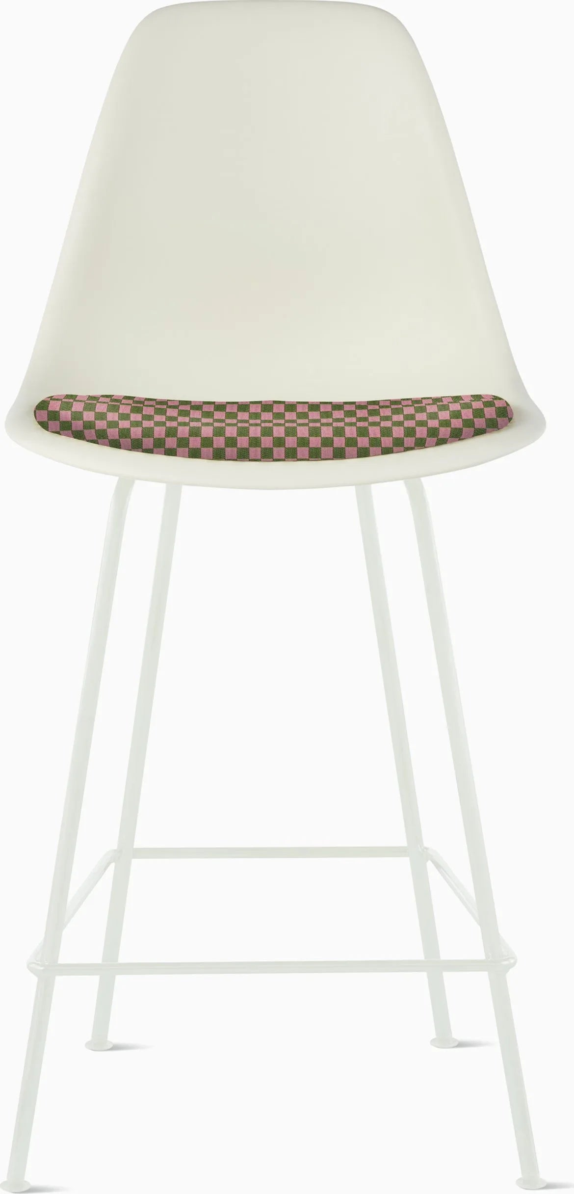 Eames Molded Plastic Stool with Seat Pad