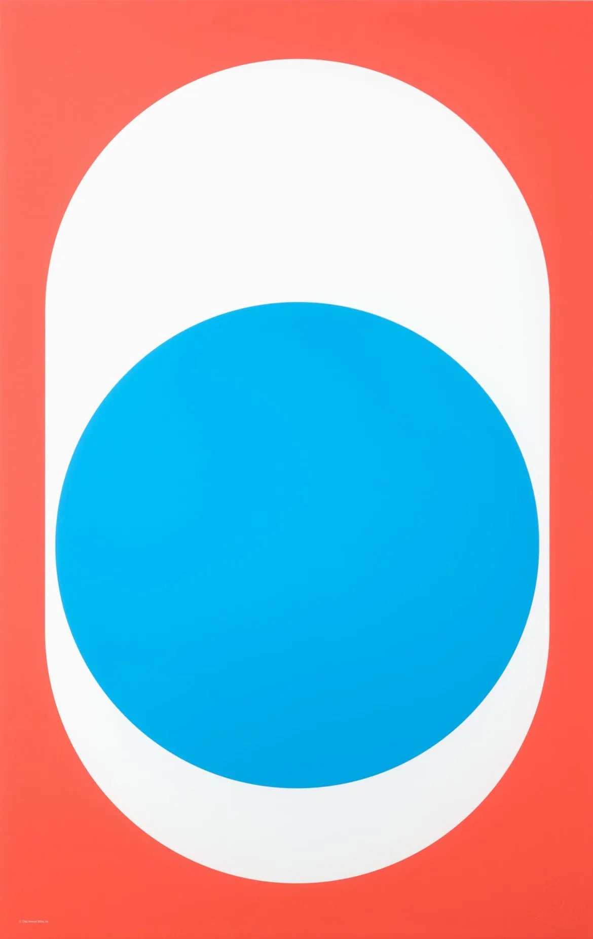 Nelson Pop Art Blue Dot Unframed Poster