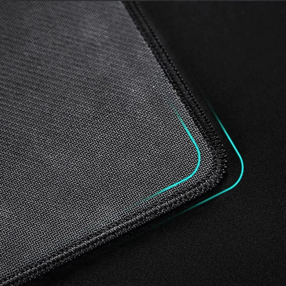 Gray XXL Gaming Mouse Pad – Extended Non-Slip Desk Mat with Overlocked Edges for Keyboard & Computer Setup
