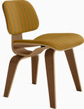 Eames Molded Plywood Dining Chair Wood Base (DCW), Upholstered