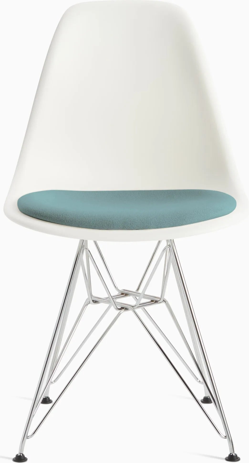 Eames Molded Plastic Side Chair with Seat Pad