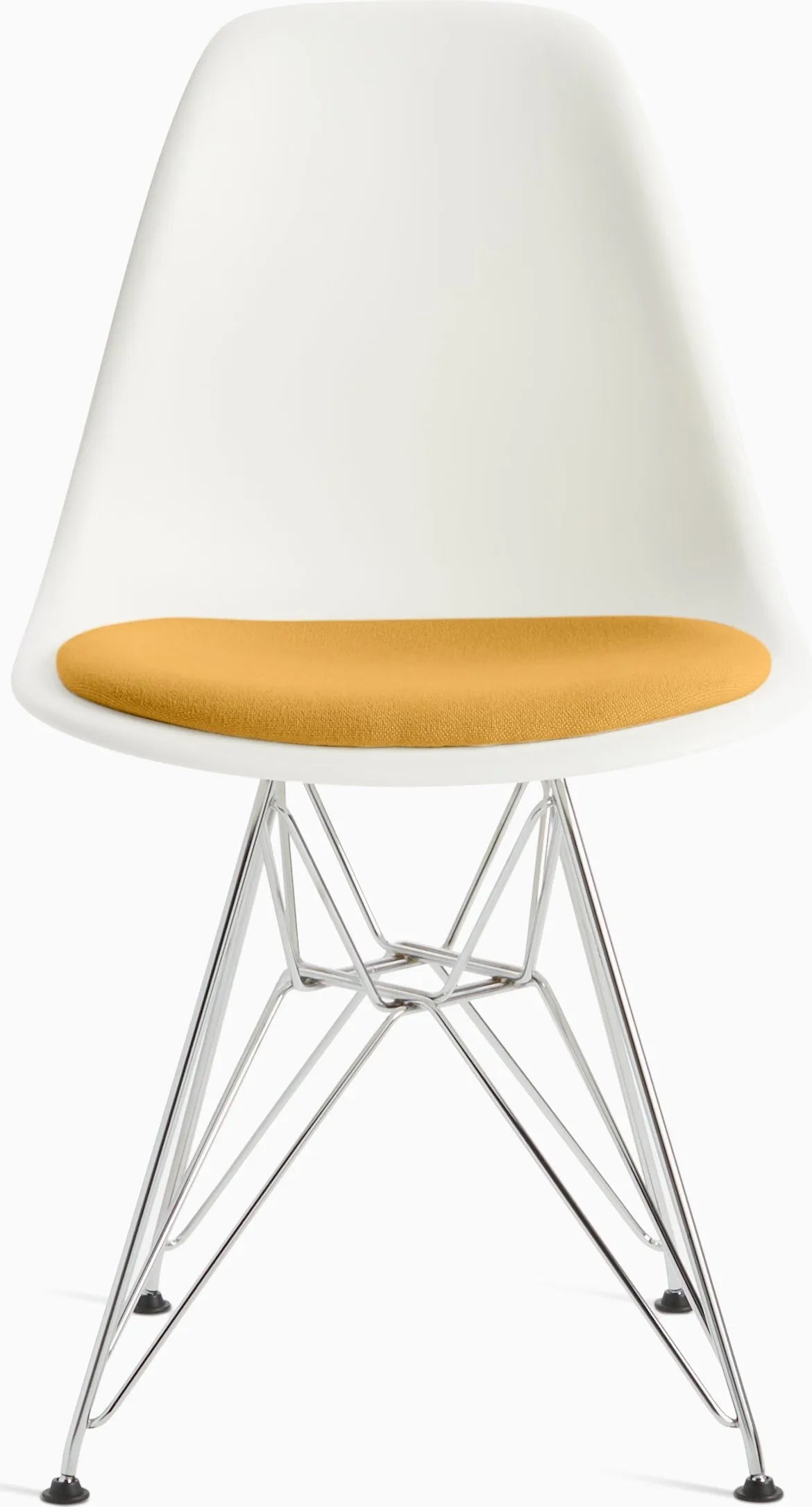 Eames Molded Plastic Side Chair with Seat Pad