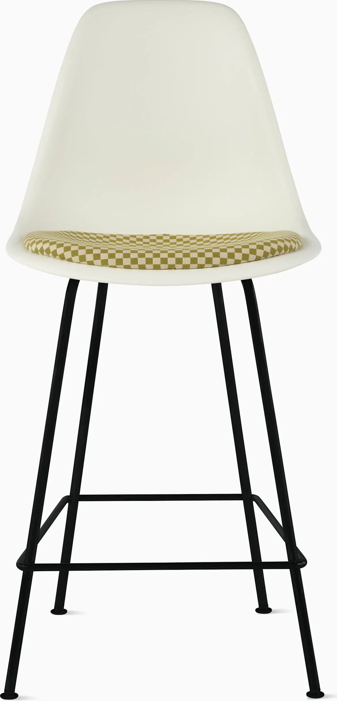 Eames Molded Plastic Stool with Seat Pad