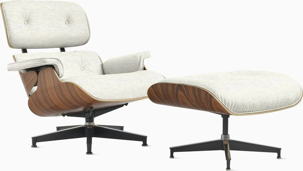 Eames Lounge Chair and Ottoman, Vegan Leather
