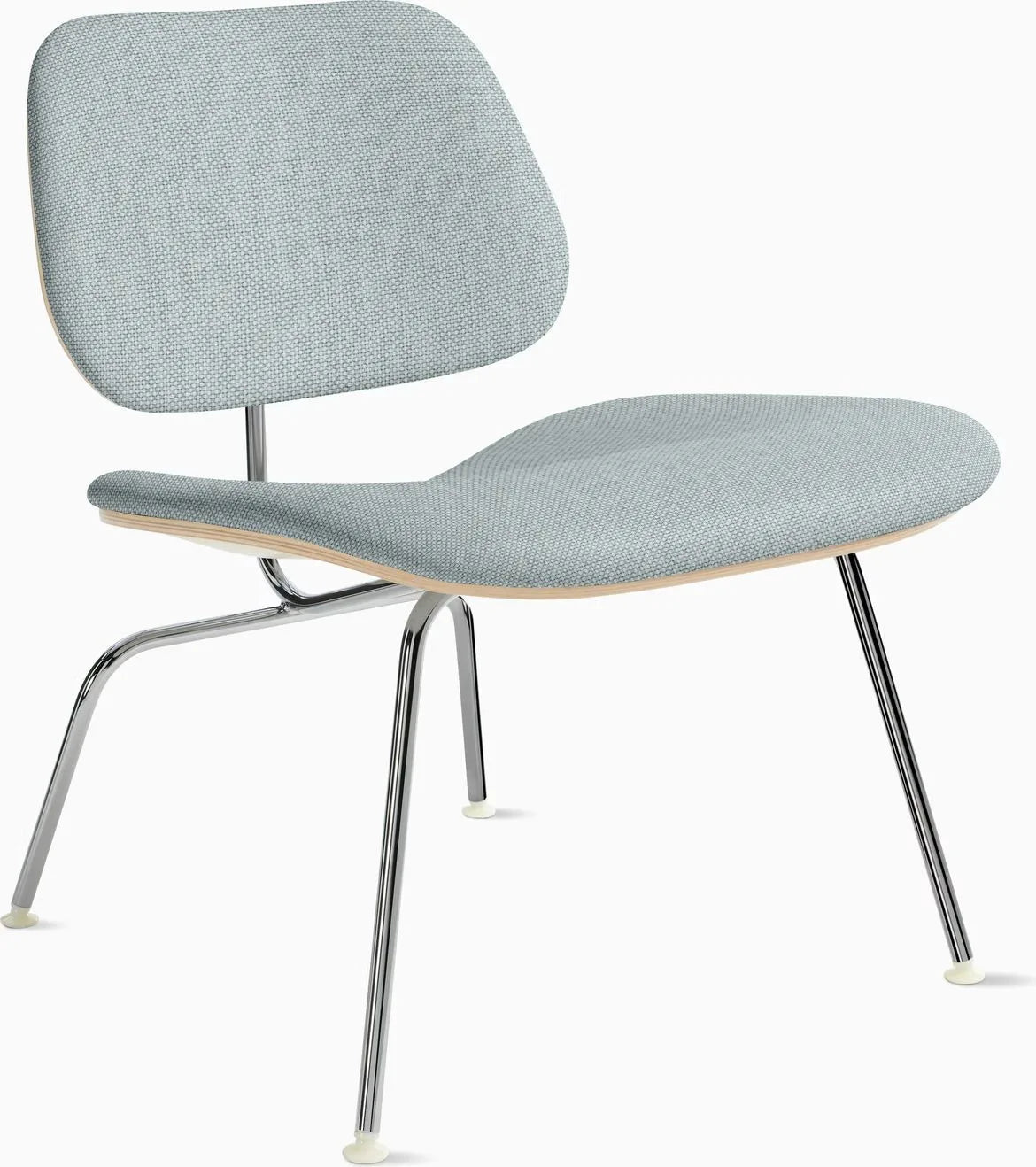 Eames Molded Plywood Lounge Chair Metal Base (LCM), Upholstered