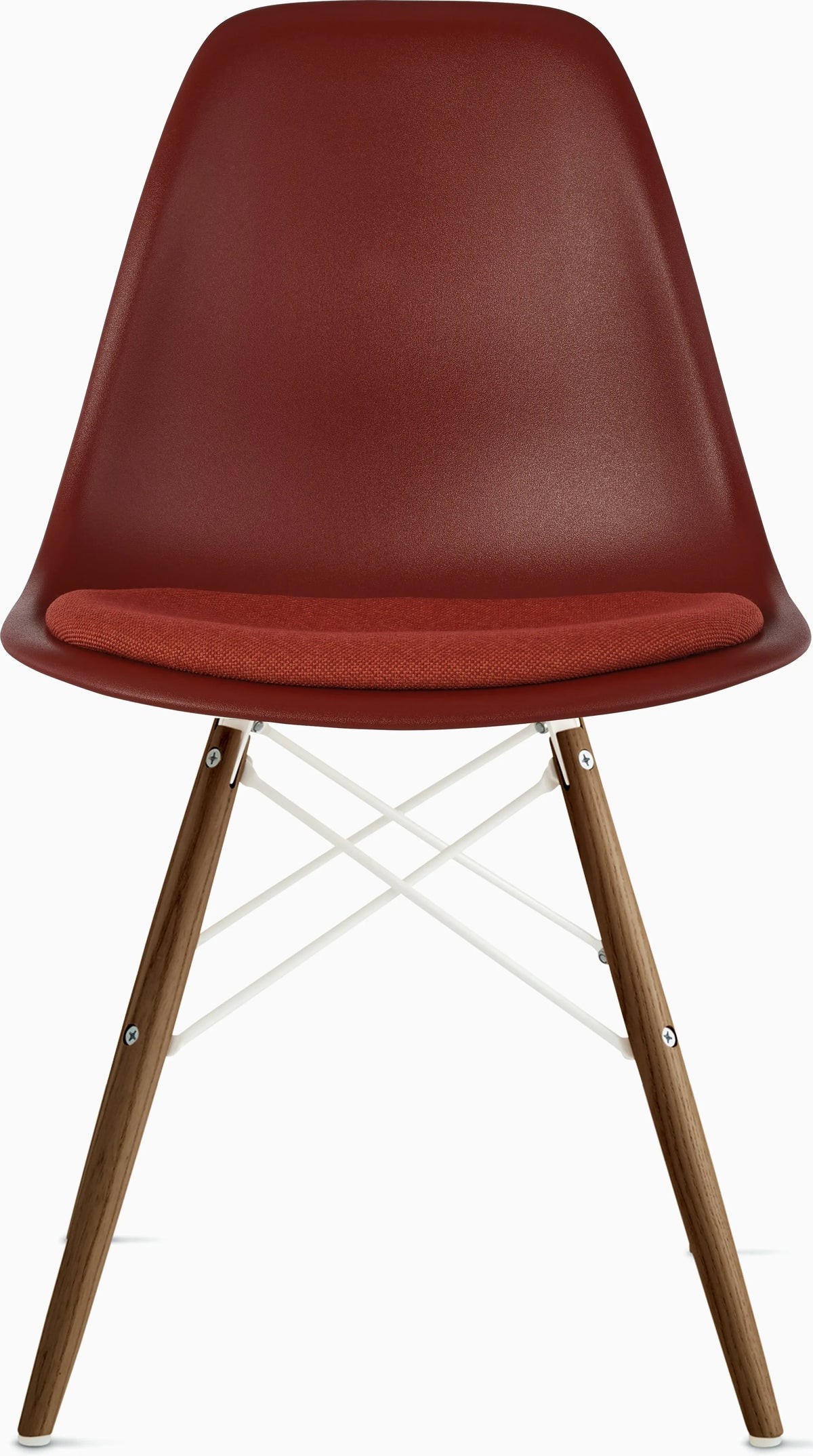Eames Molded Plastic Side Chair with Seat Pad