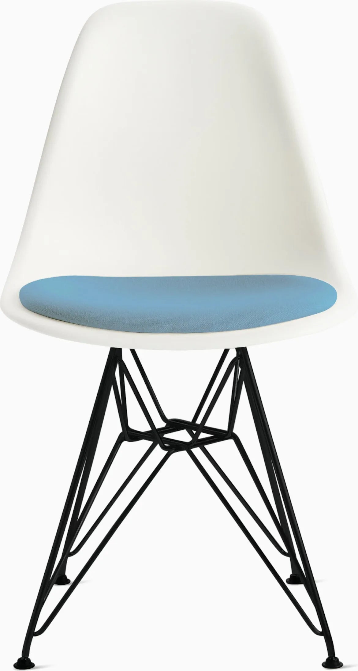 Eames Molded Plastic Side Chair with Seat Pad