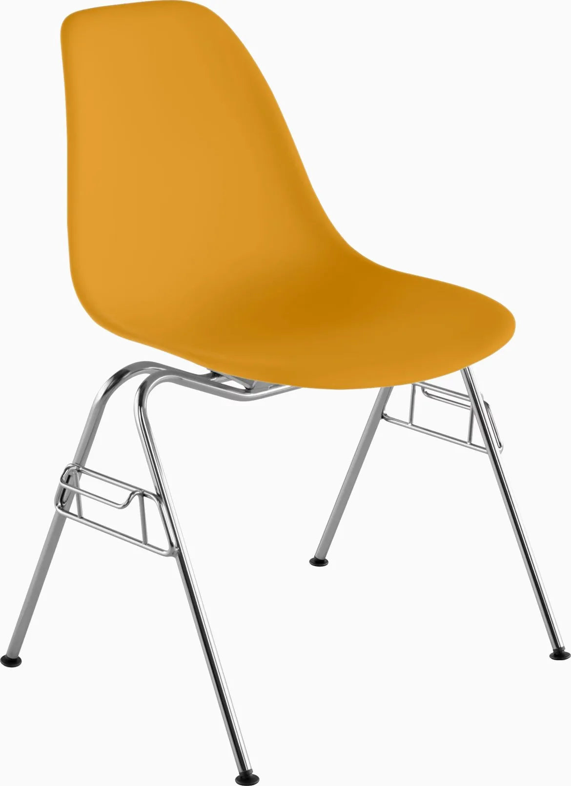 Eames Molded Plastic Side Chair, Stacking Base