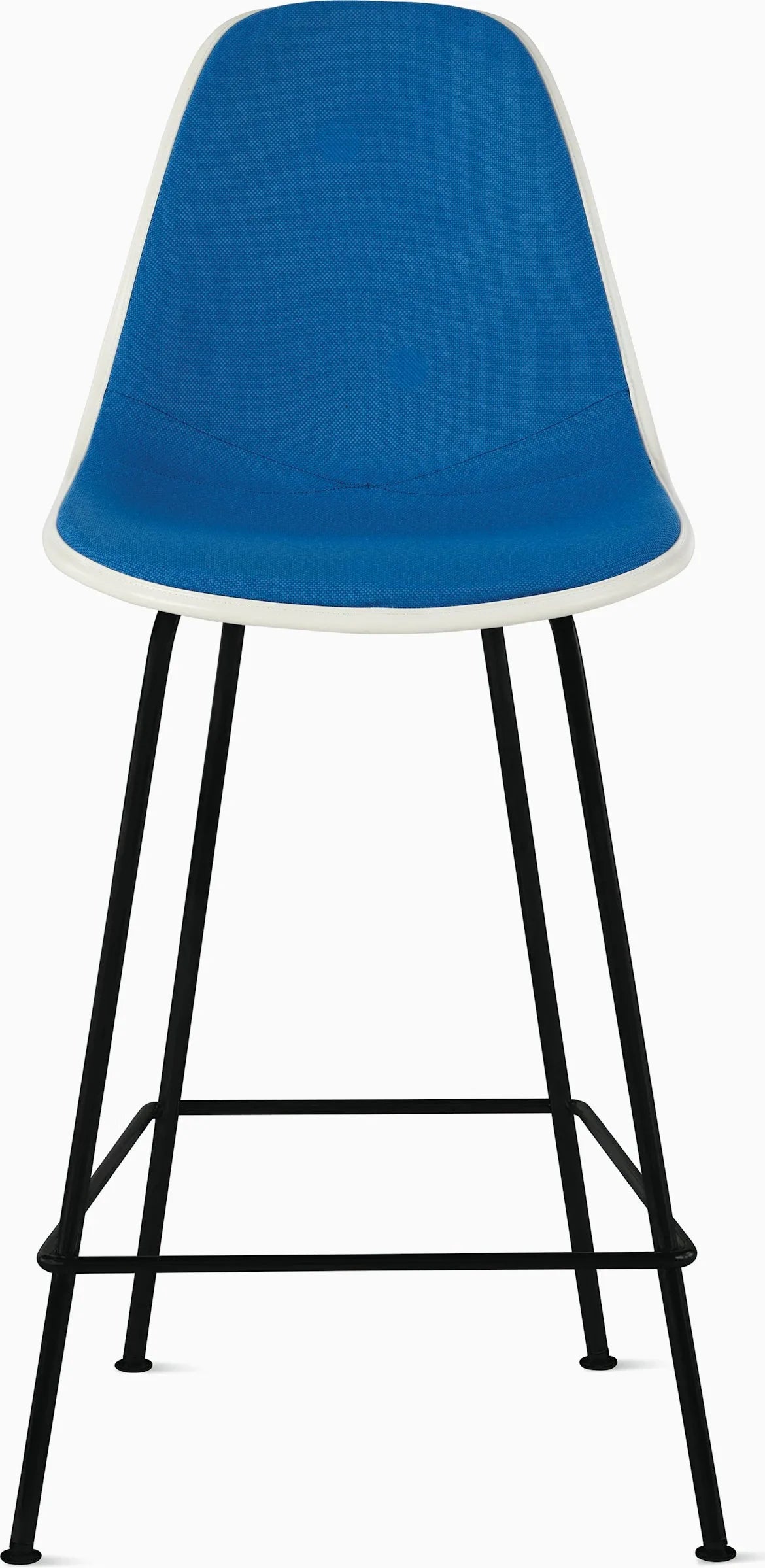 Eames Upholstered Molded Plastic Stool