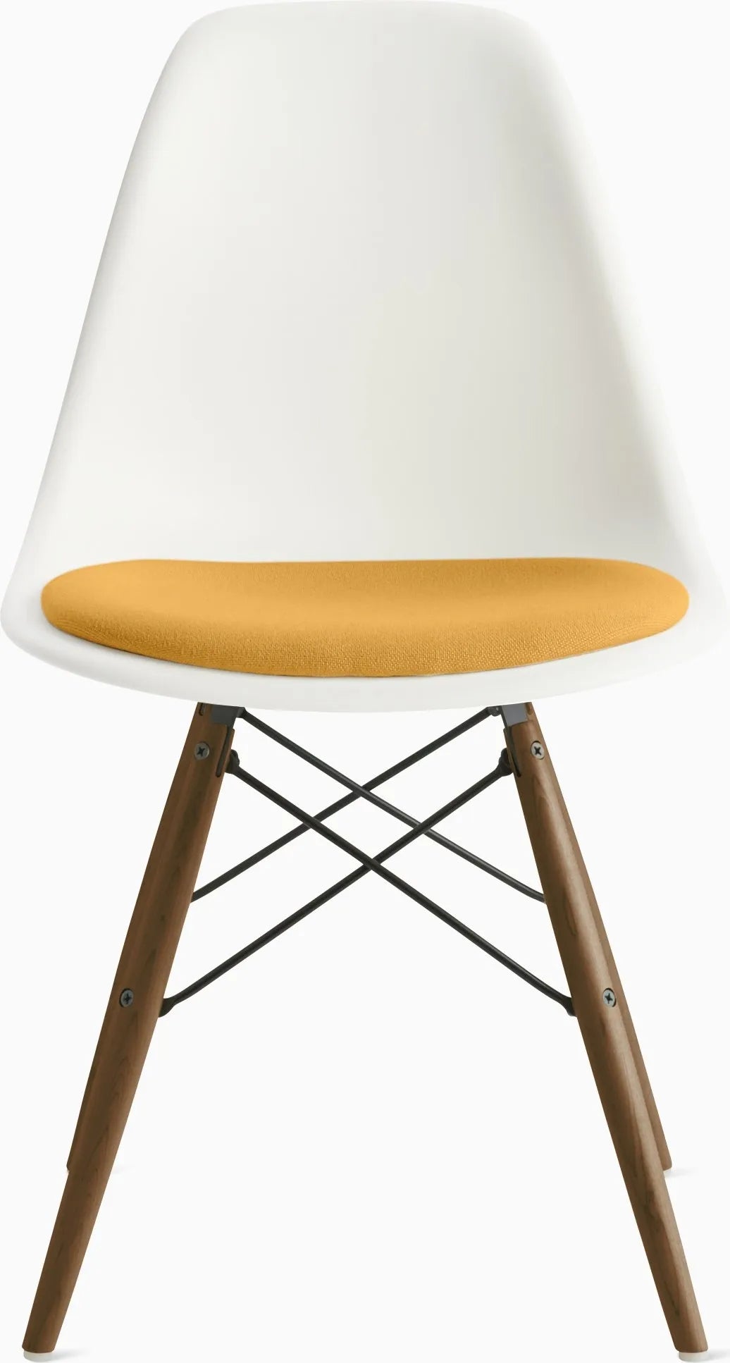 Eames Molded Plastic Side Chair with Seat Pad