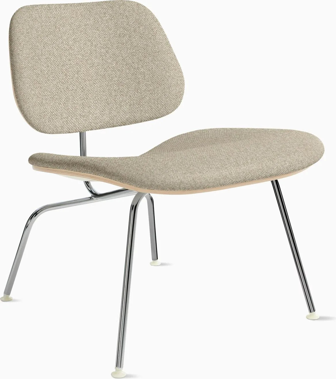 Eames Molded Plywood Lounge Chair Metal Base (LCM), Upholstered