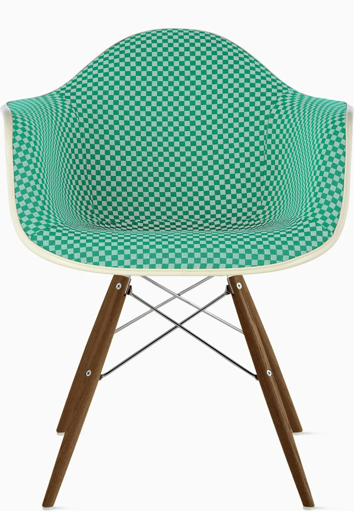 Eames Upholstered Molded Plastic Armchair