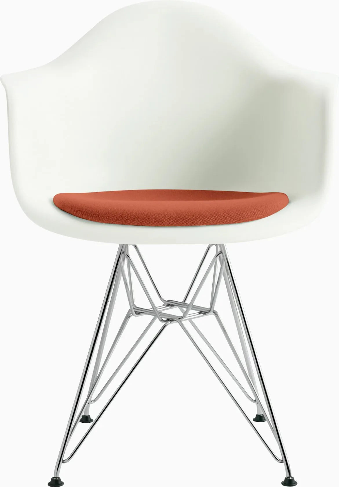 Eames Molded Plastic Armchair with Seat Pad