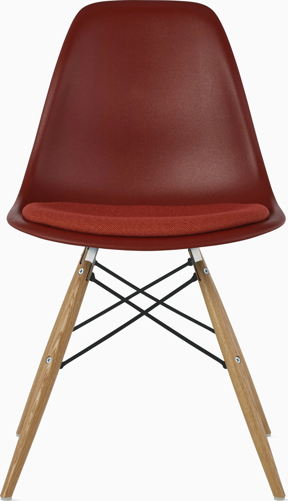 Eames Molded Plastic Side Chair with Seat Pad
