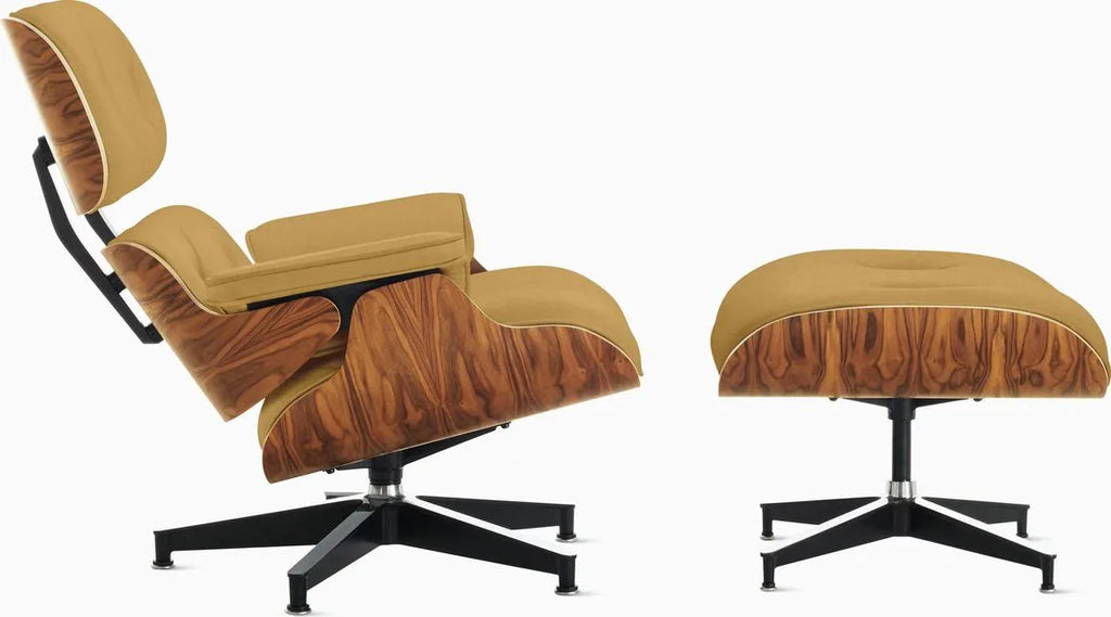 Eames Lounge Chair and Ottoman, Vegan Leather