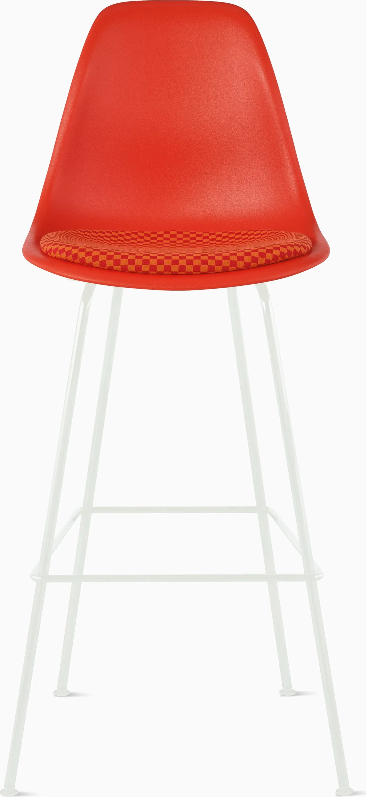 Eames Molded Plastic Stool with Seat Pad