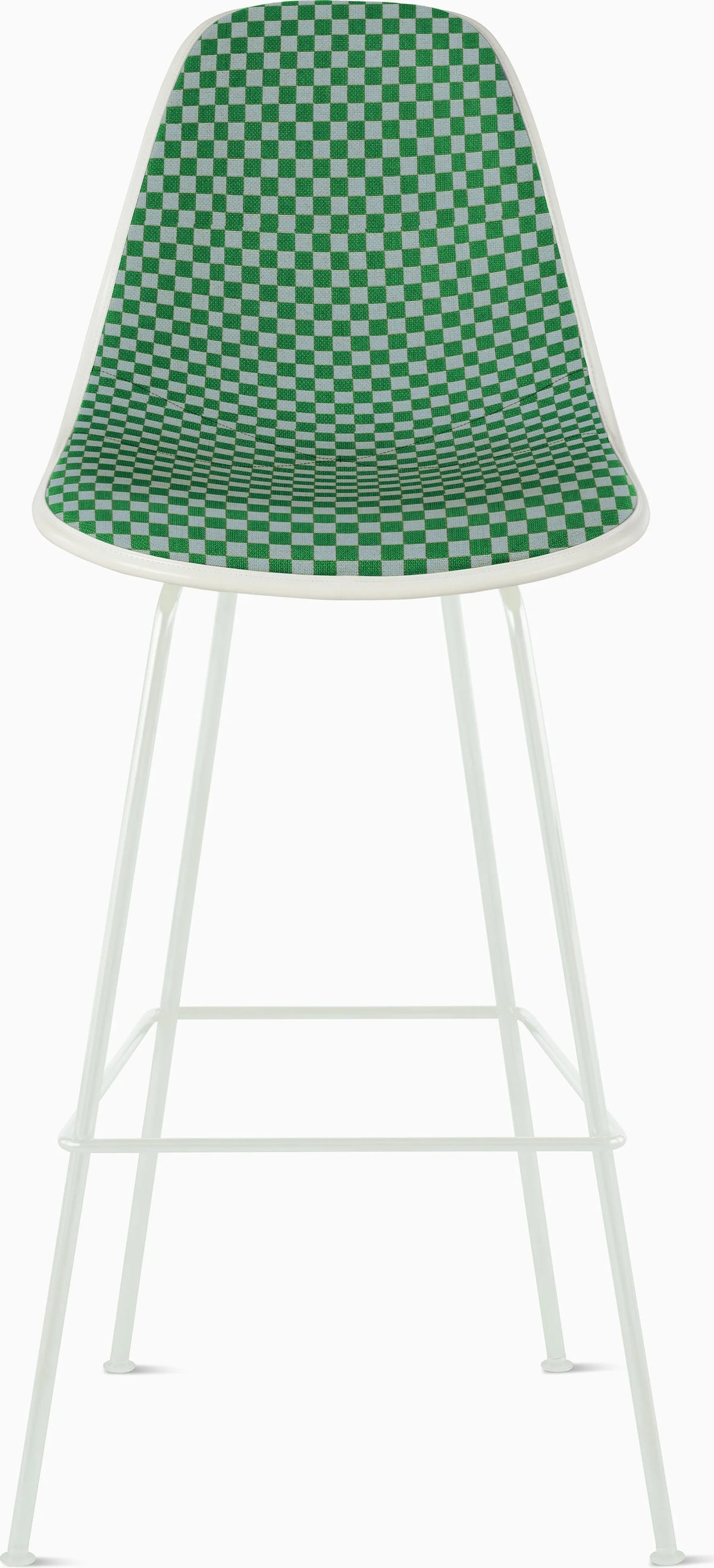 Eames Upholstered Molded Plastic Stool
