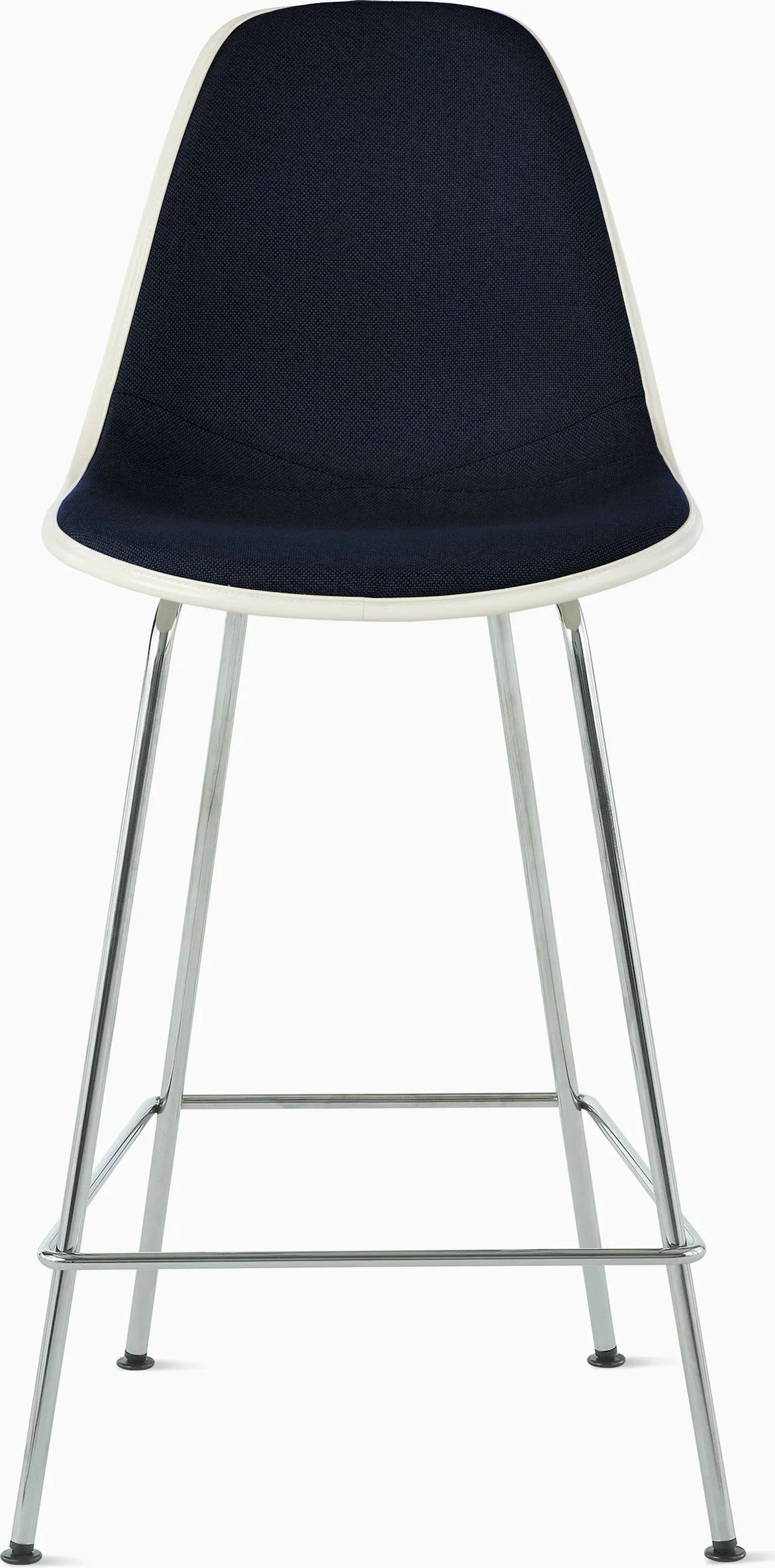 Eames Upholstered Molded Plastic Stool