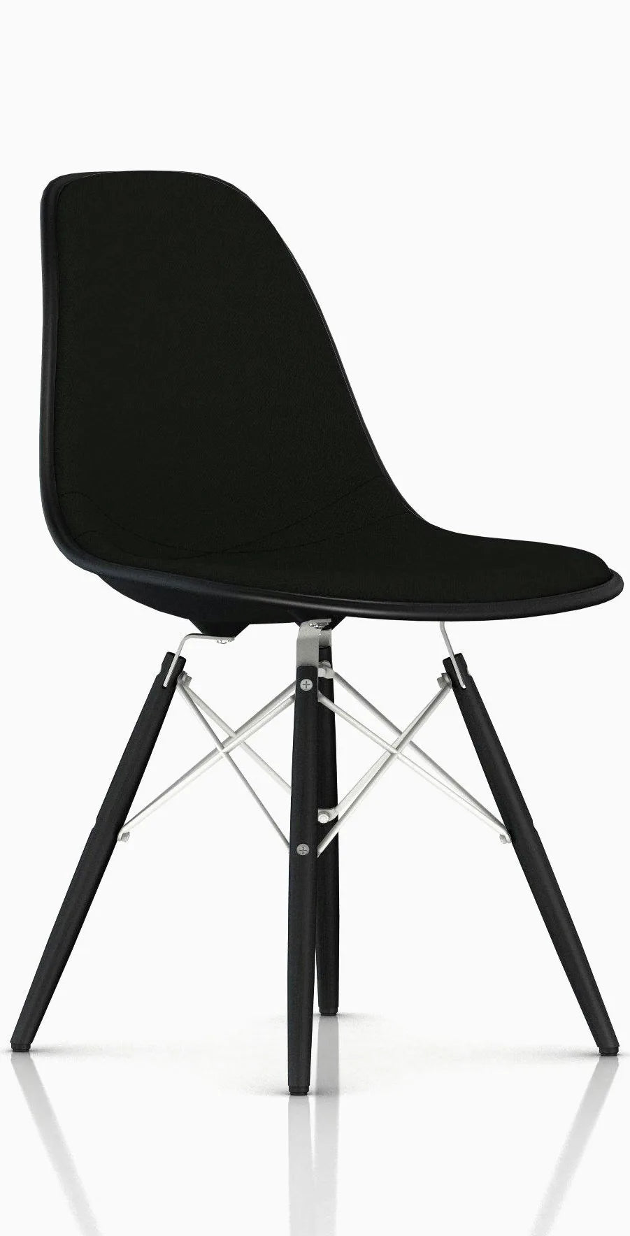 Eames Upholstered Molded Plastic Side Chair
