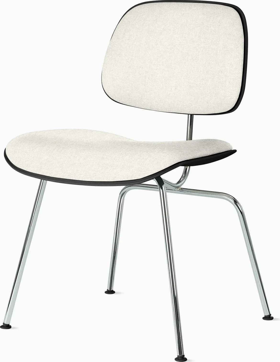 Eames Molded Plastic Dining Chair (EC-127), Upholstered
