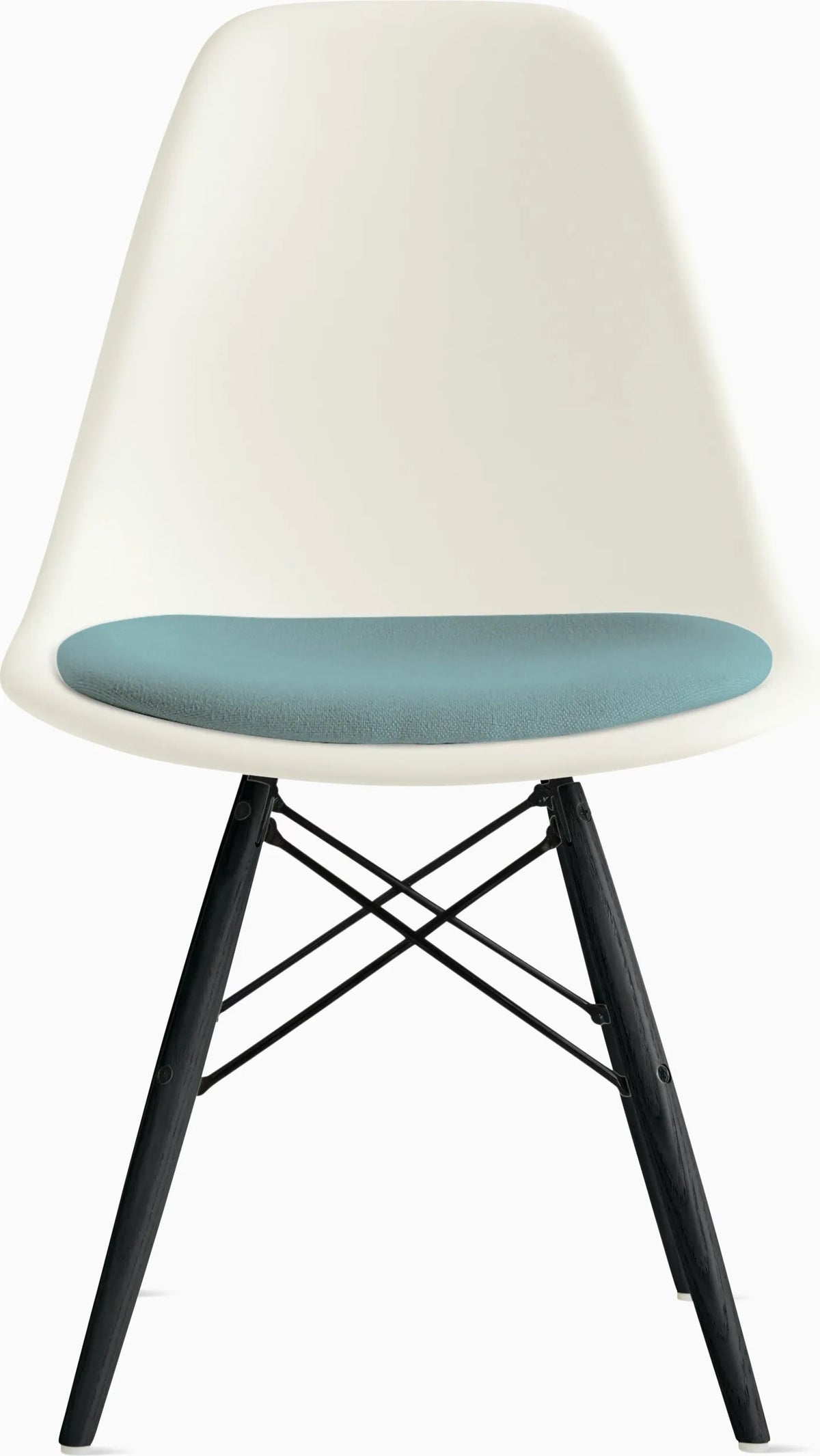 Eames Molded Plastic Side Chair with Seat Pad