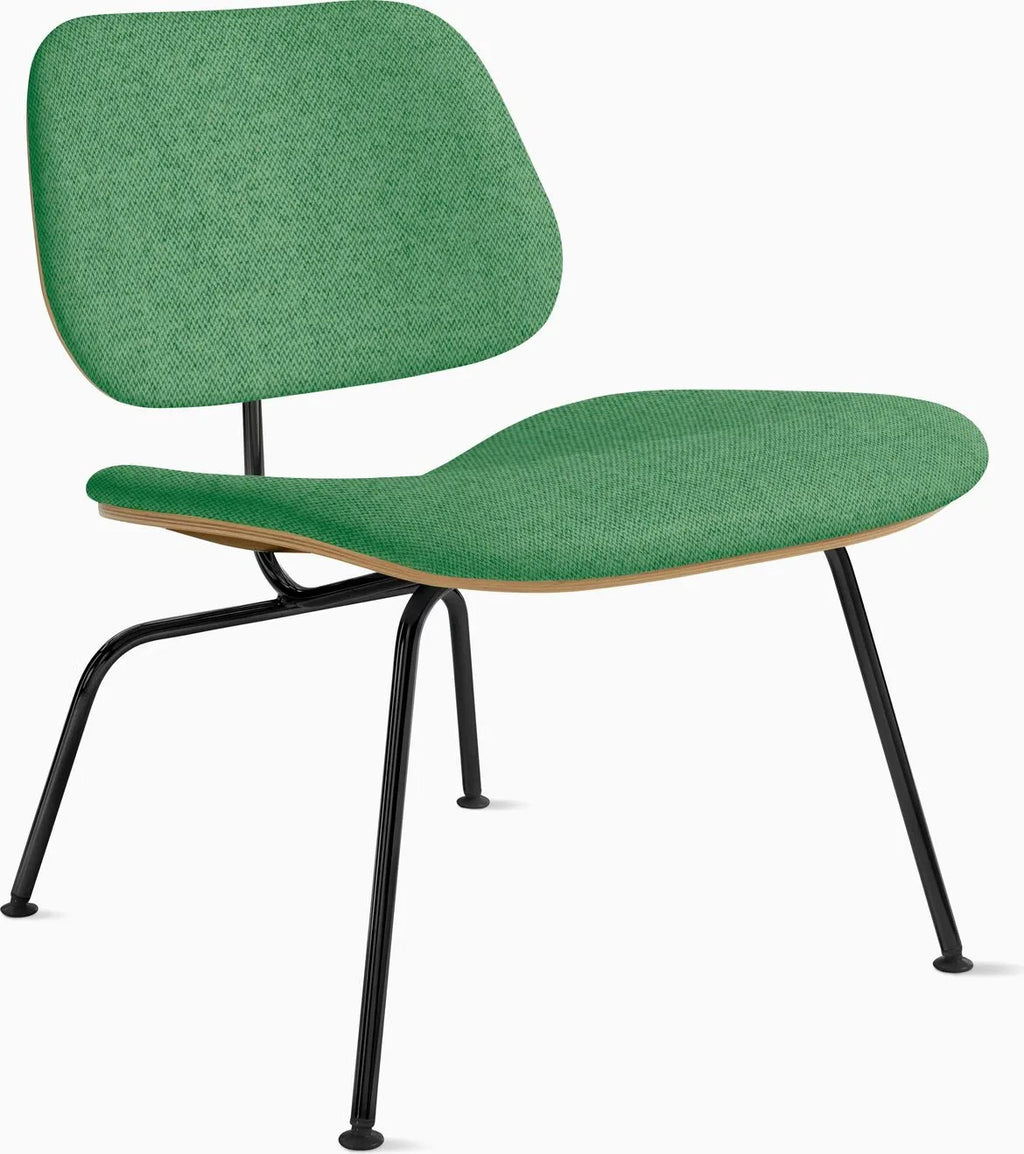 Eames Molded Plywood Lounge Chair Metal Base (LCM), Upholstered