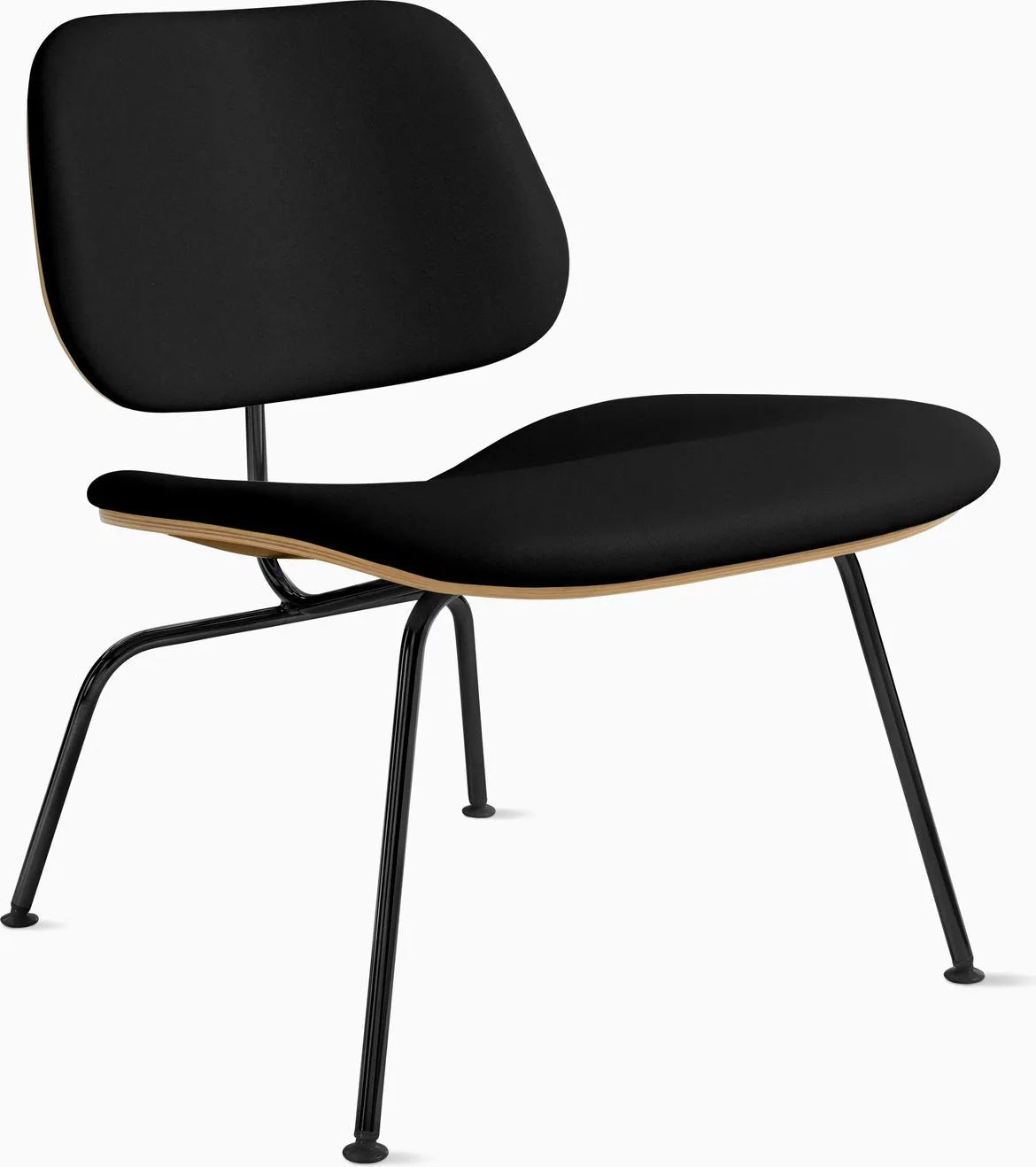 Eames Molded Plywood Lounge Chair Metal Base (LCM), Upholstered