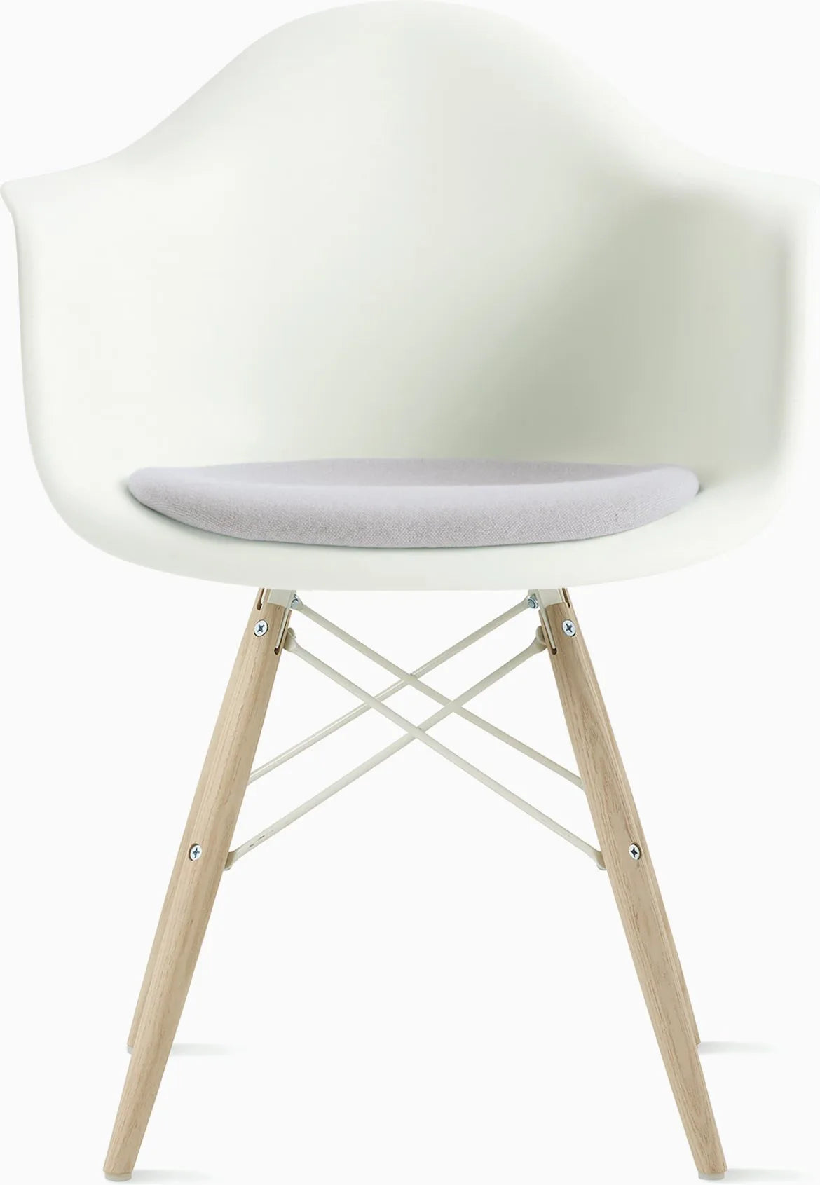 Eames Molded Plastic Armchair with Seat Pad