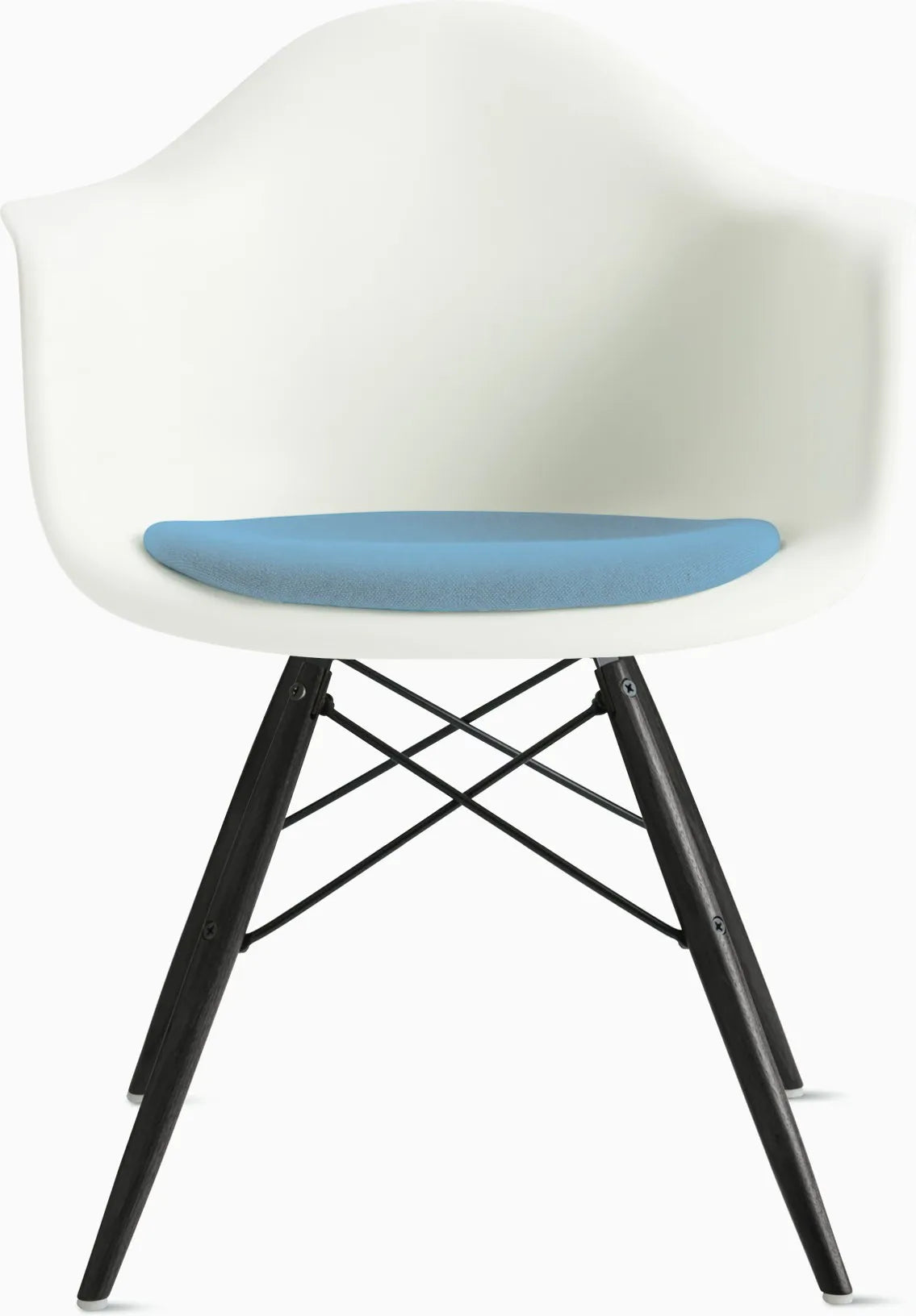 Eames Molded Plastic Armchair with Seat Pad