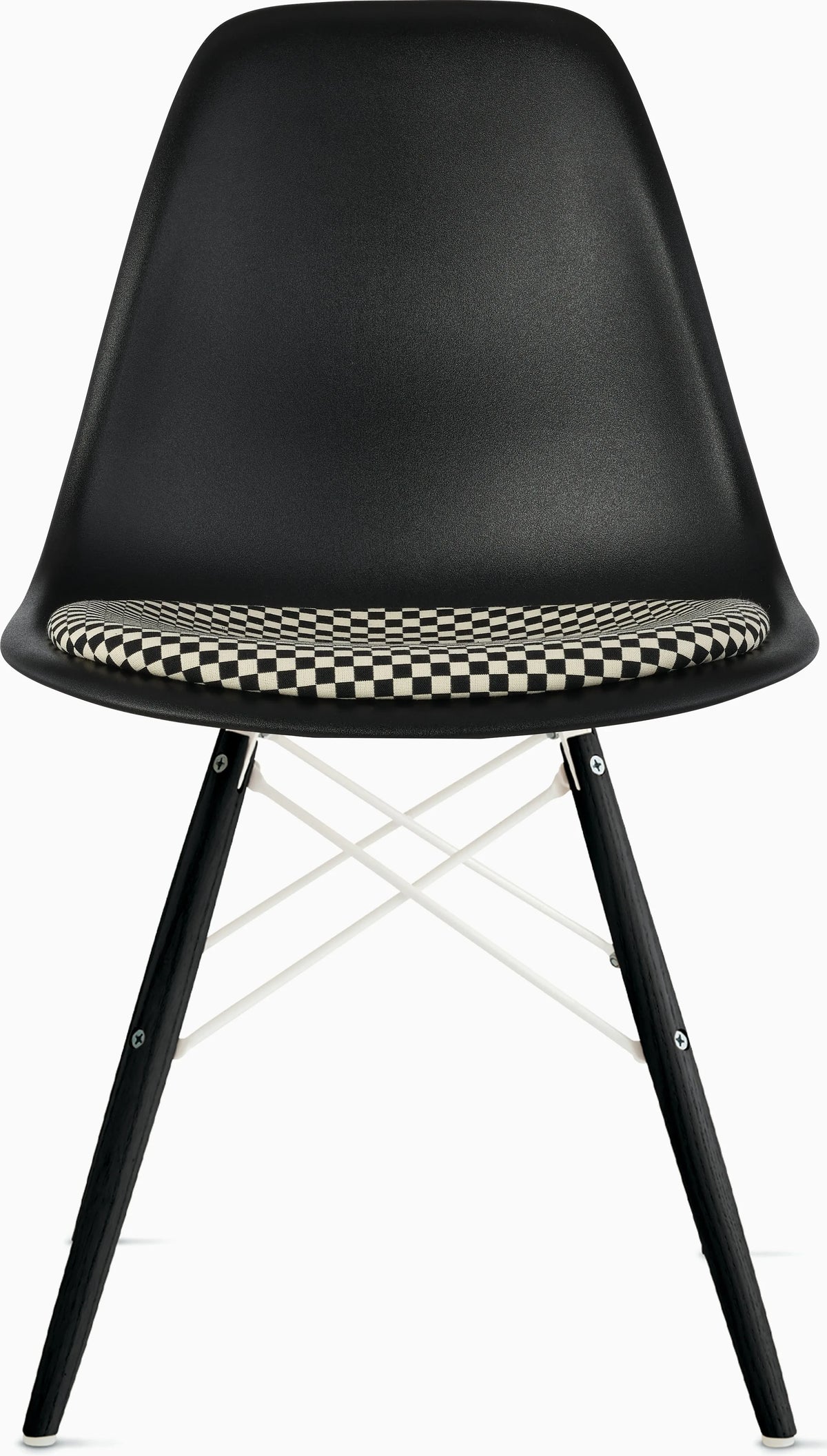 Eames Molded Plastic Side Chair with Seat Pad
