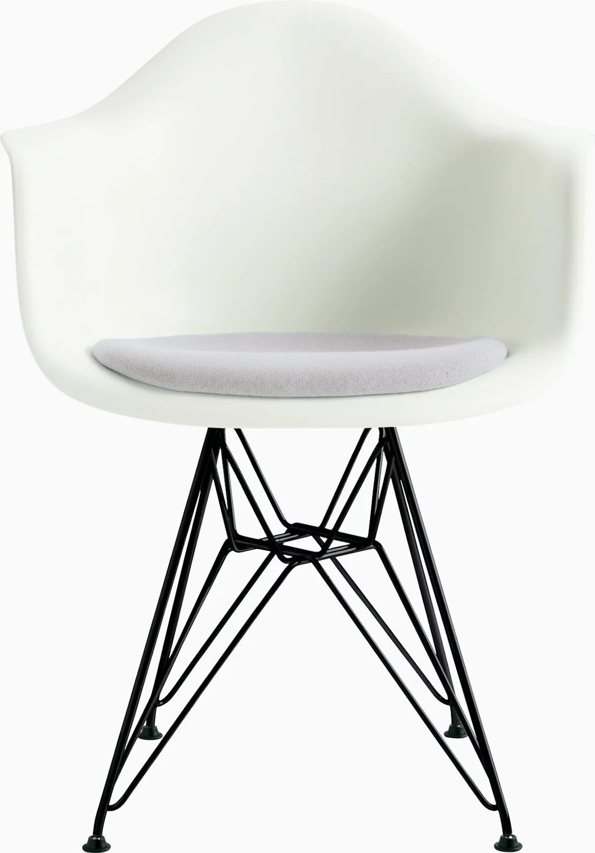 Eames Molded Plastic Armchair with Seat Pad