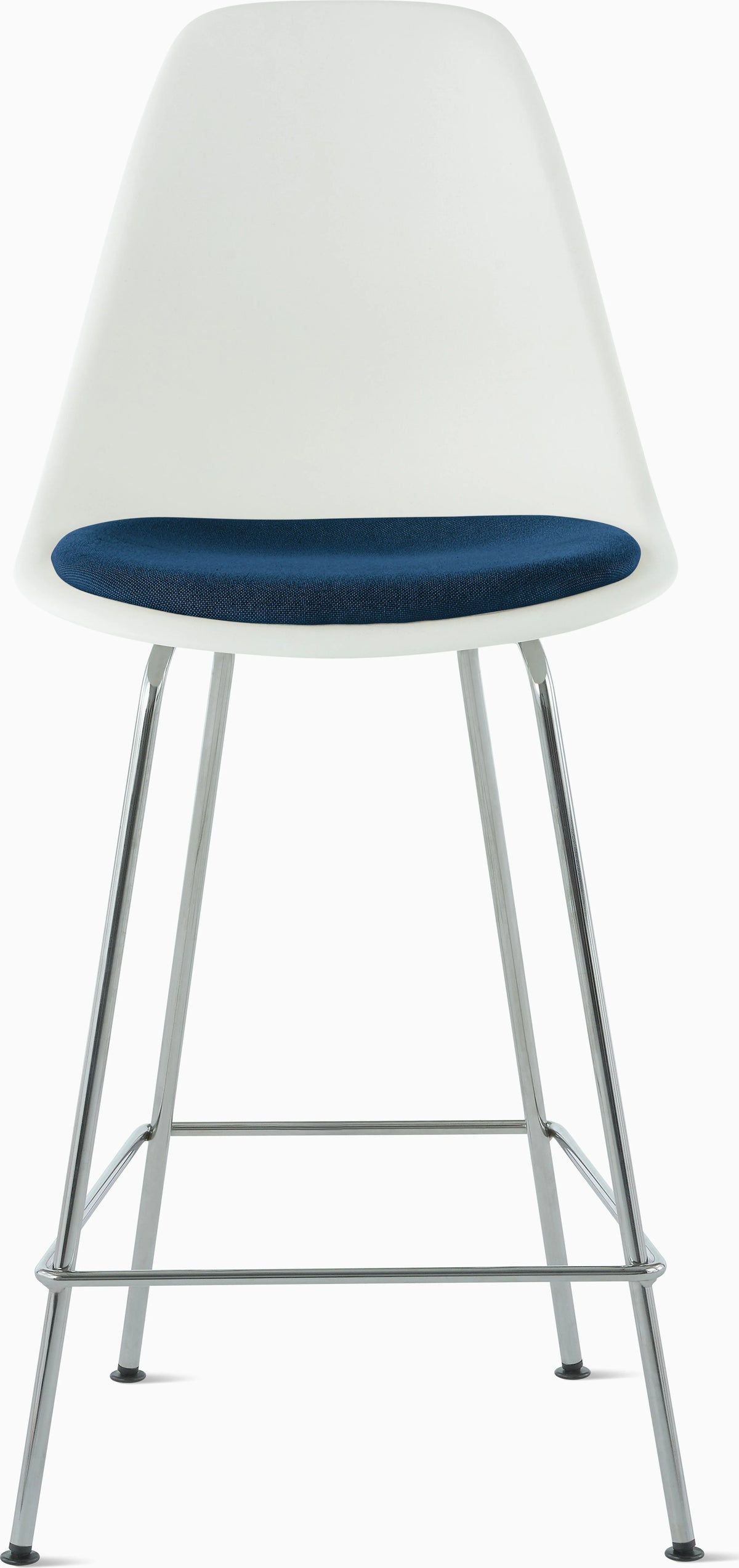 Eames Molded Plastic Stool with Seat Pad