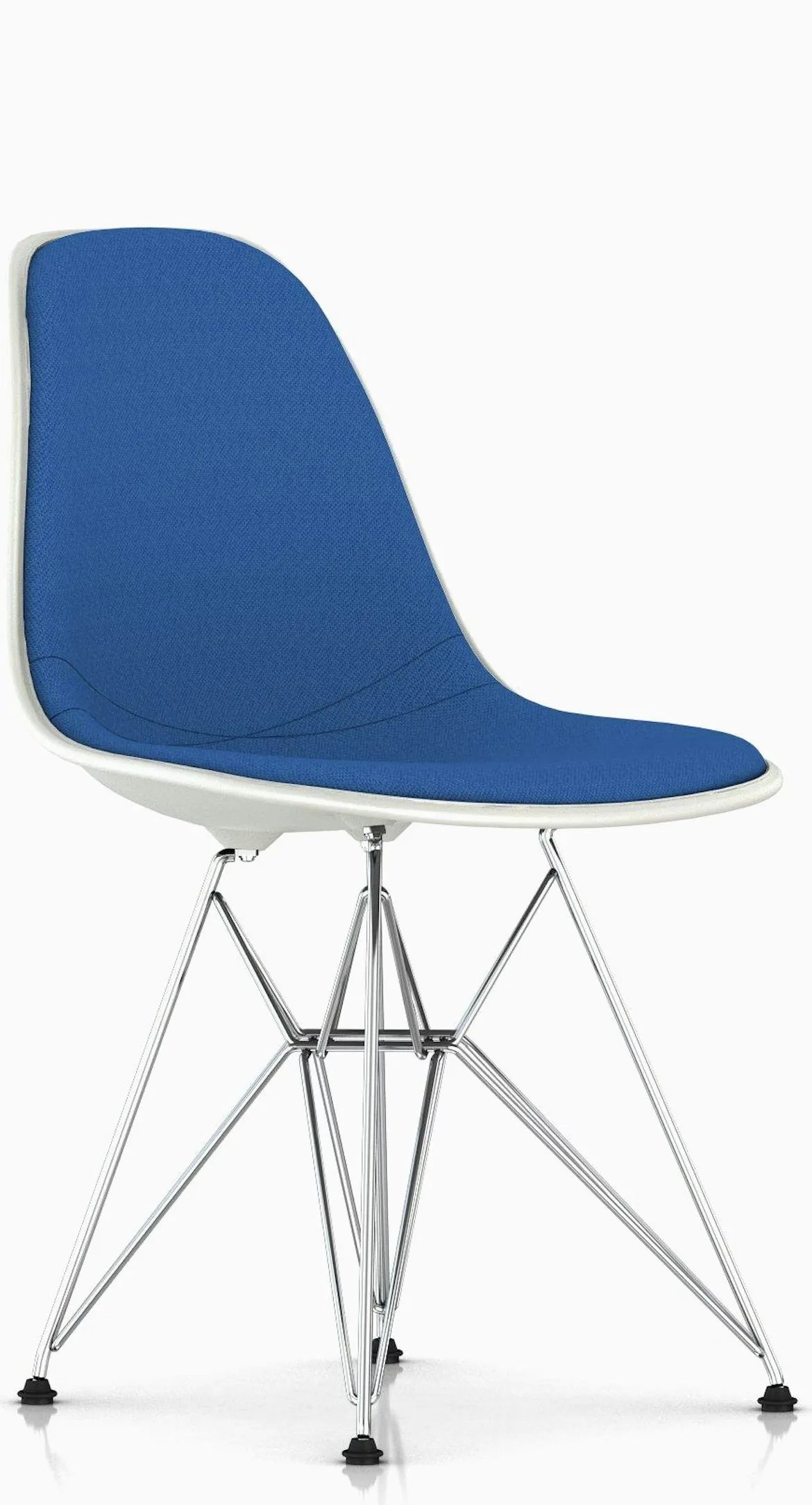 Eames Upholstered Molded Plastic Side Chair