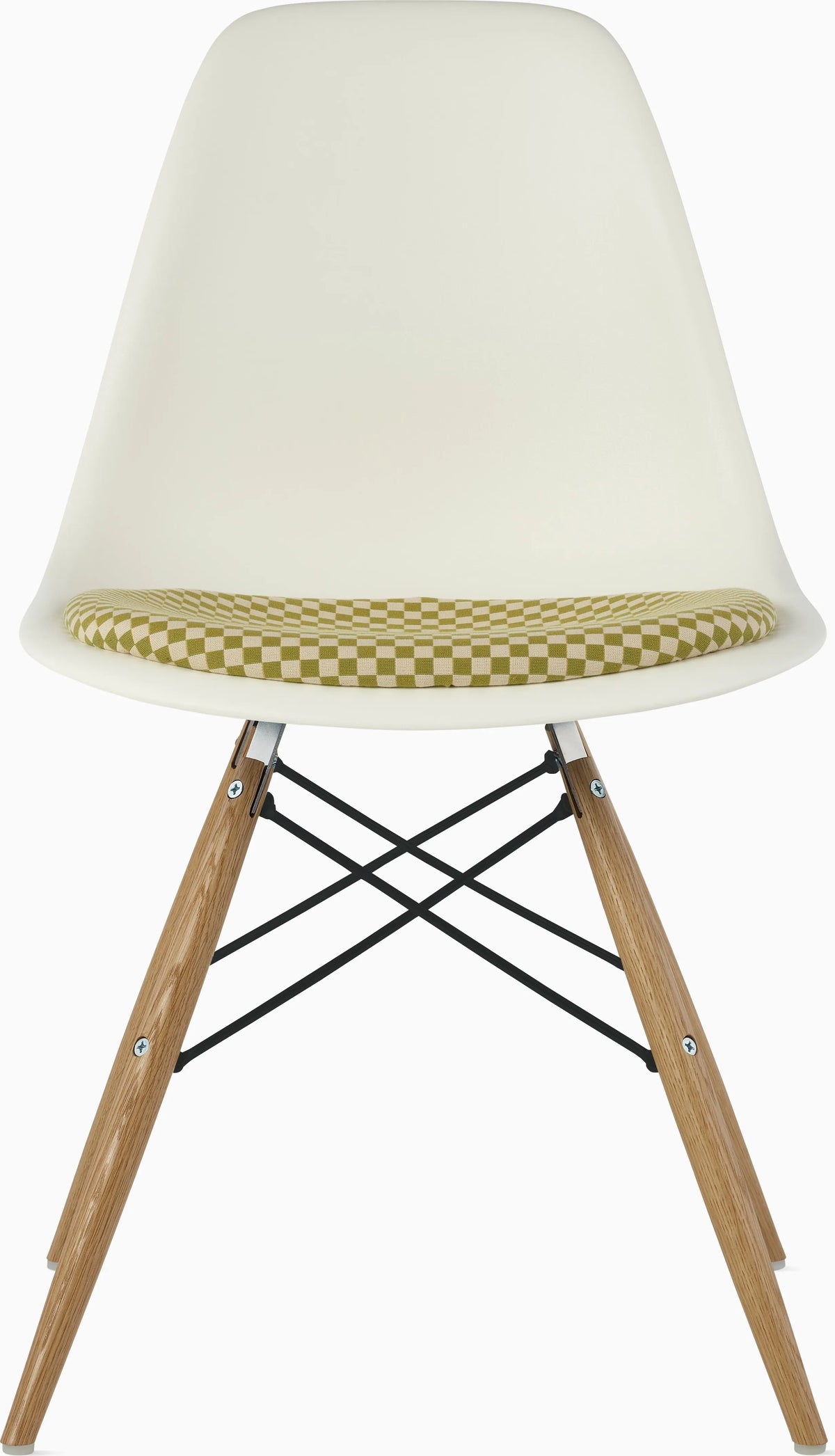 Eames Molded Plastic Side Chair with Seat Pad