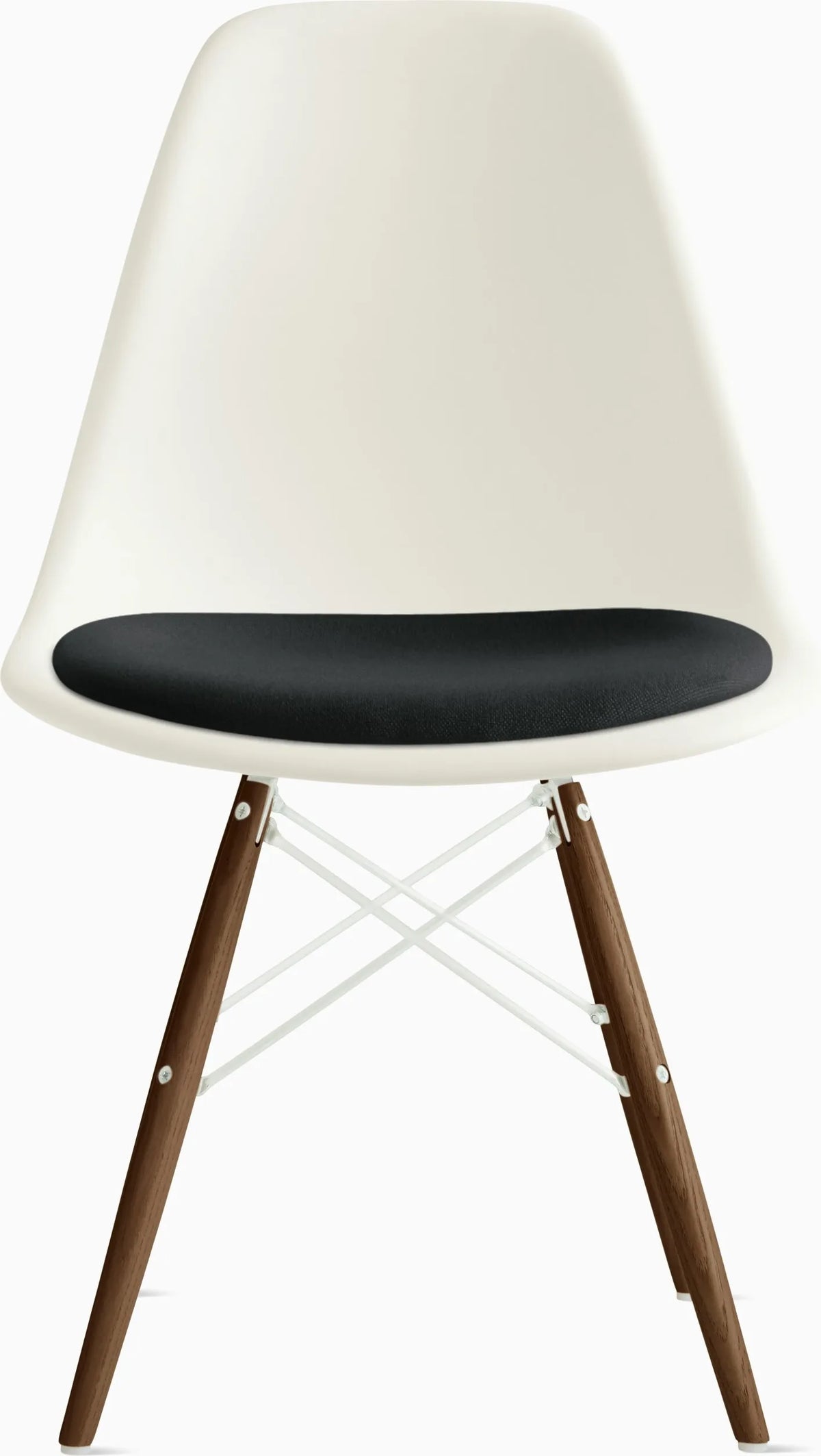 Eames Molded Plastic Side Chair with Seat Pad