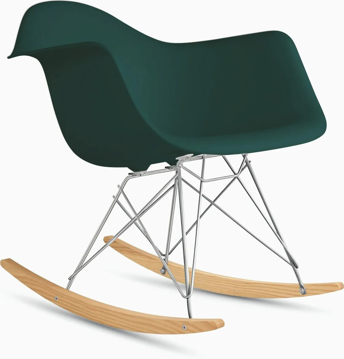 Eames Molded Plastic Armchair, Rocker Base