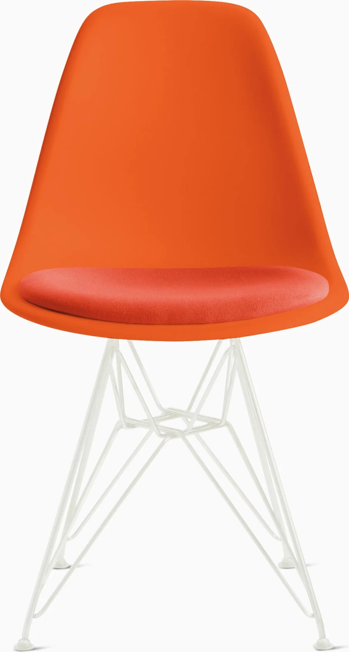 Eames Molded Plastic Side Chair with Seat Pad
