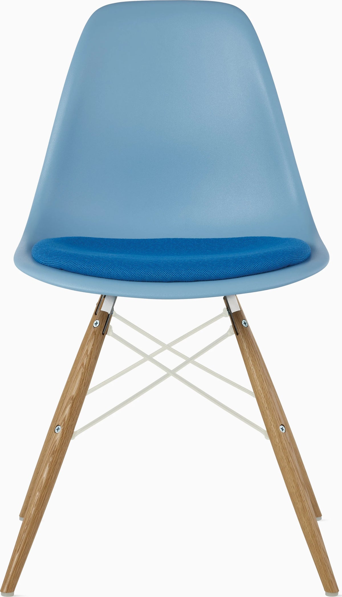 Eames Molded Plastic Side Chair with Seat Pad